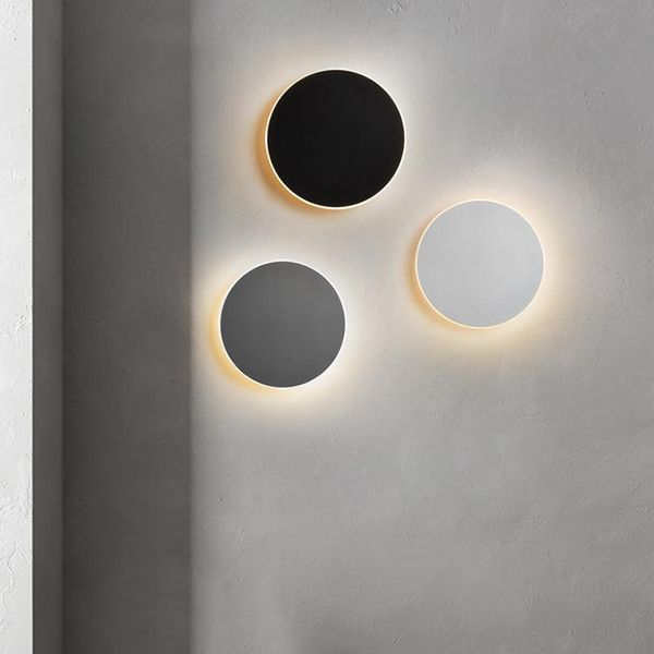 one touch wall lamp bedroom three-color dimming adjustable nordic ins net red bedside